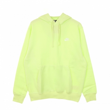 felpa cappuccio uomo club hoodie pullover basketball LT LIQUID LIME/LT LIQUID LIME/WHITE