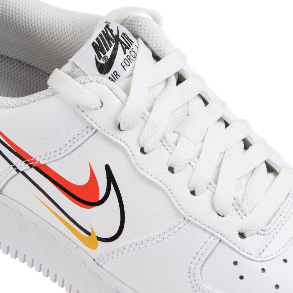 scarpa bassa uomo air force 1 WHITE BLACK TEAM ORANGE UNIVERSITY GOLD