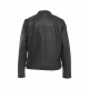 Giacca bomber in pelle nero