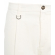 Pantaloni di velluto a coste sottili bianco