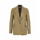 Blazer monopetto in lurex oro