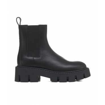 Chelsea boots in pelle liscia nero