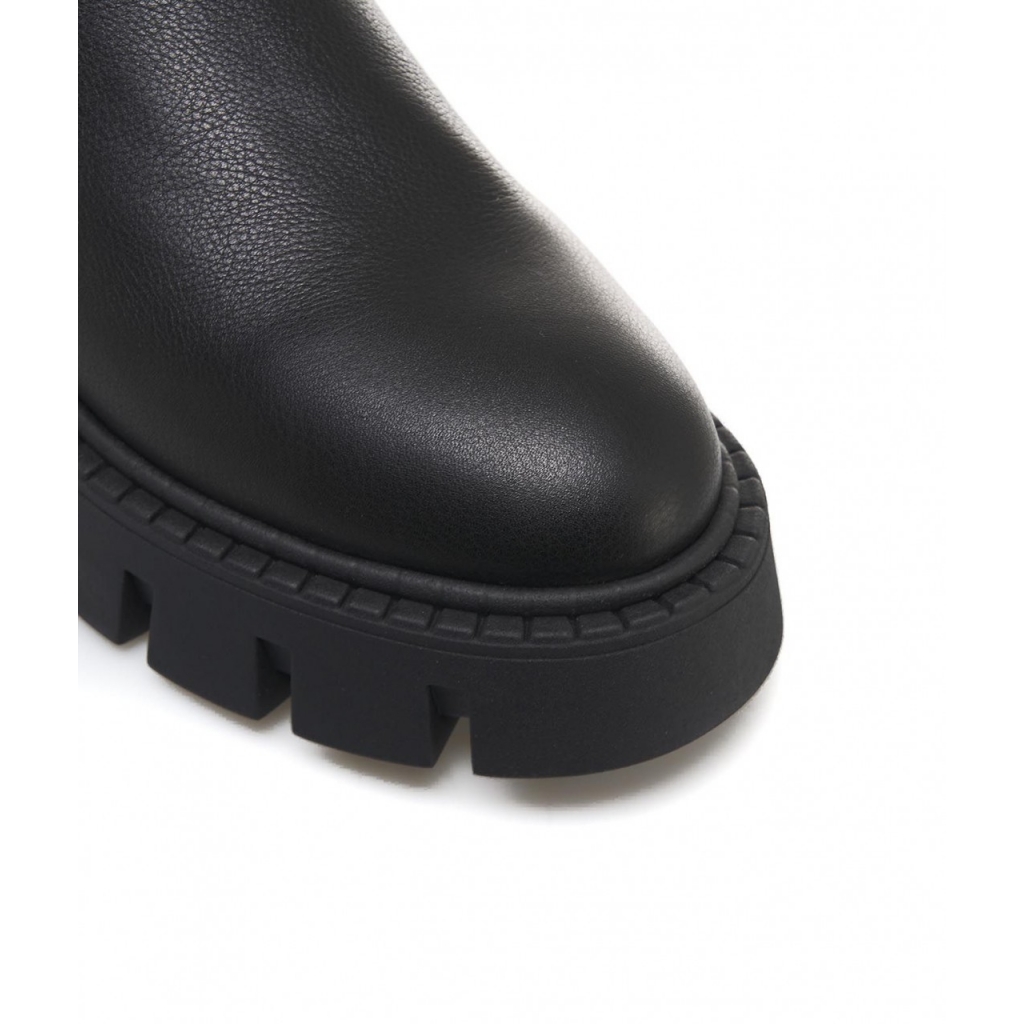 Chelsea boots in pelle liscia nero