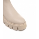 Chelsea boots in pelle liscia beige