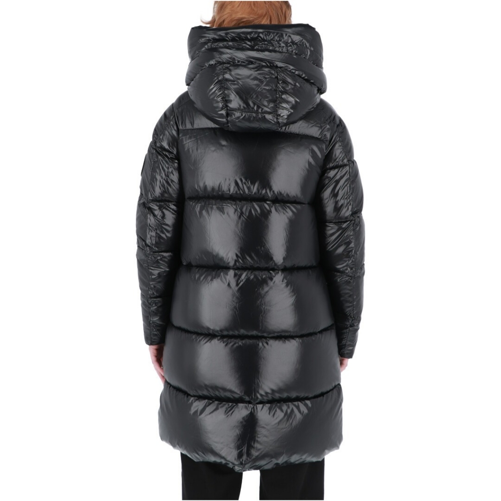 Giacca Save The Duck Donna Isabel Cappotto Cappuccio BLACK