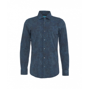 Camicia in tessuto active blu