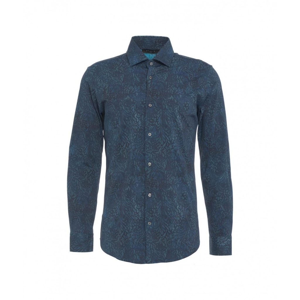 Camicia in tessuto active blu