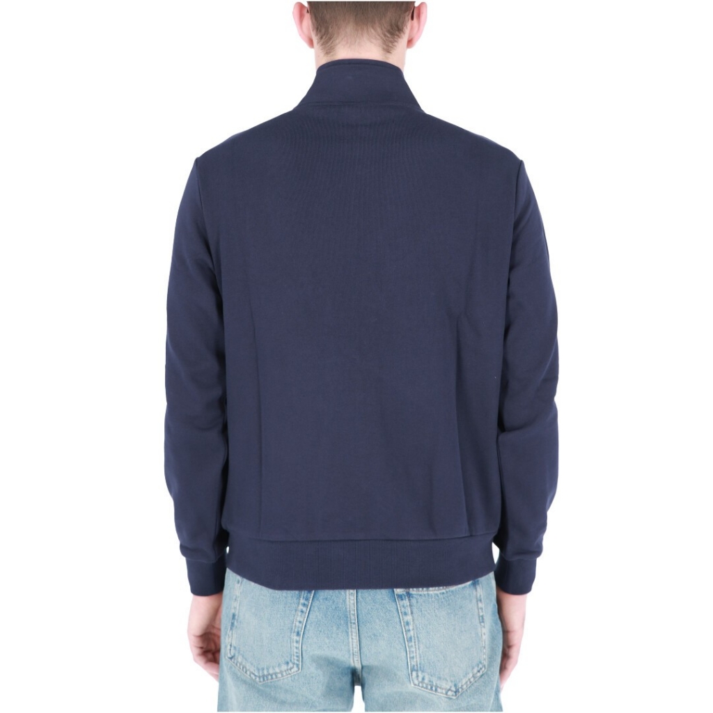 Felpa Sun 68 Uomo Full Zip Cotton 07 NAVY BLUE