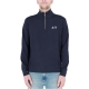 Felpa Sun 68 Uomo Half Zip Cotton 07 NAVY BLUE