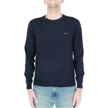 Maglia Sun 68 Uomo Round Solid 07 NAVY BLUE