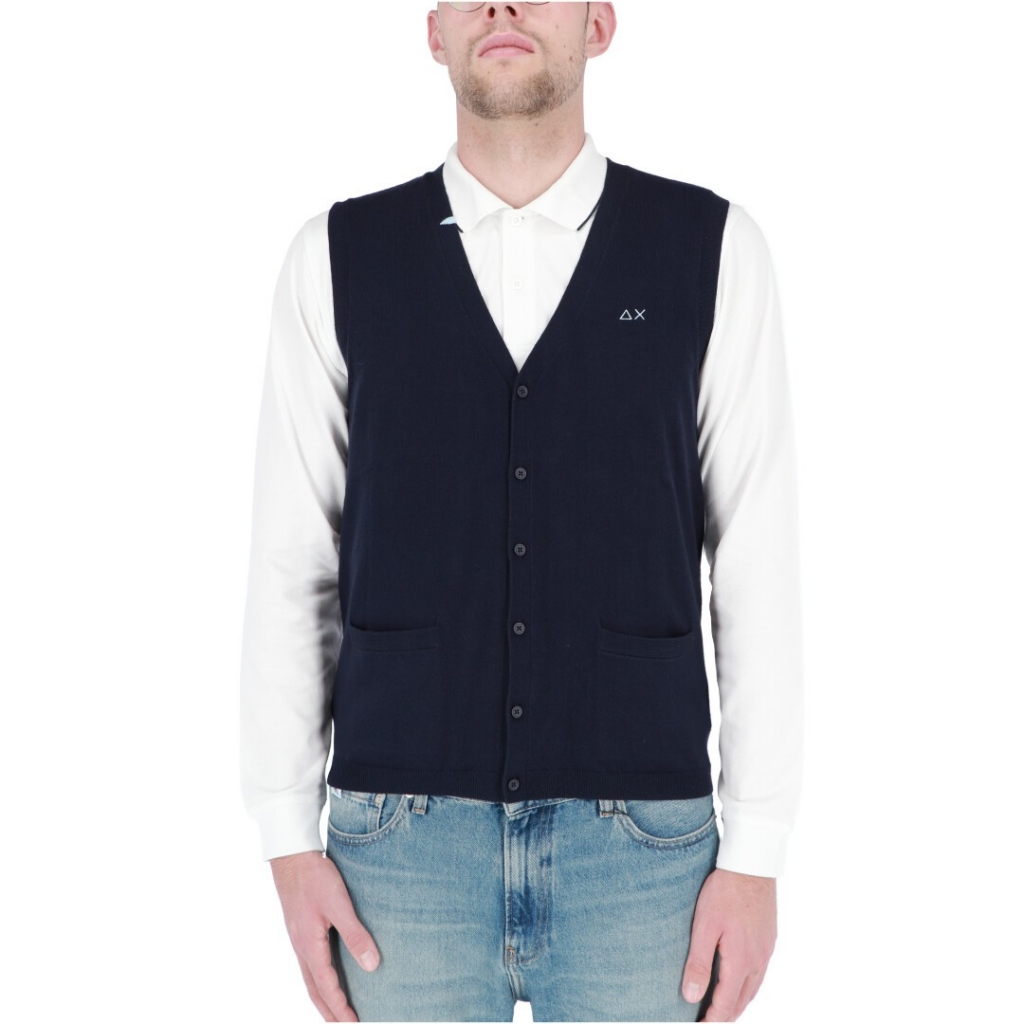 Gilet Sun 68 Uomo Gilet Solid 07 NAVY BLUE