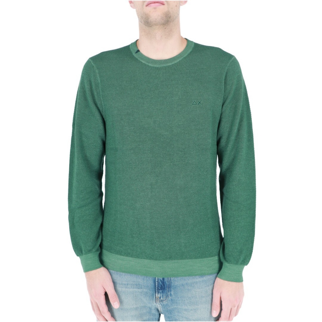 Maglia Sun 68 Uomo Round Vintage Rice 37 VERDE SCURO