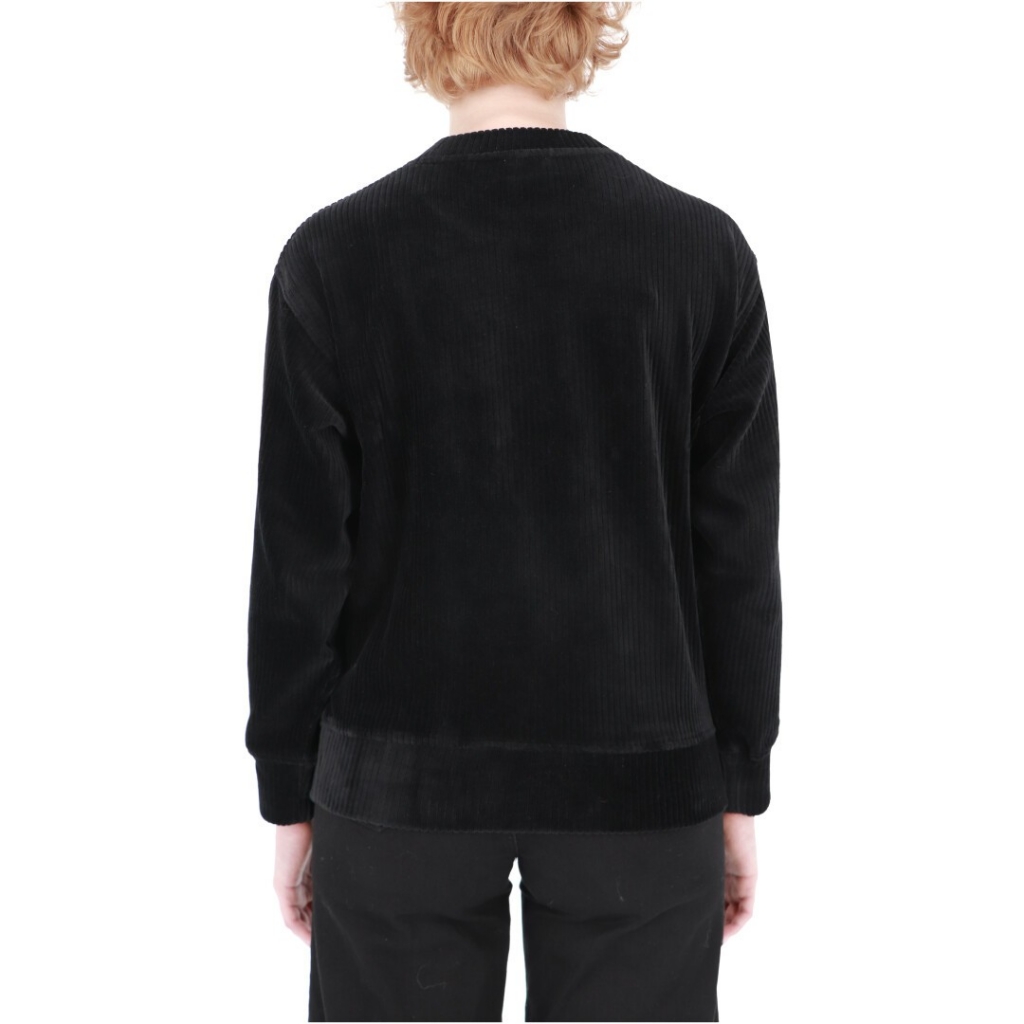 Maglia Sun 68 Donna Round Neck Corduroy 11 NERO