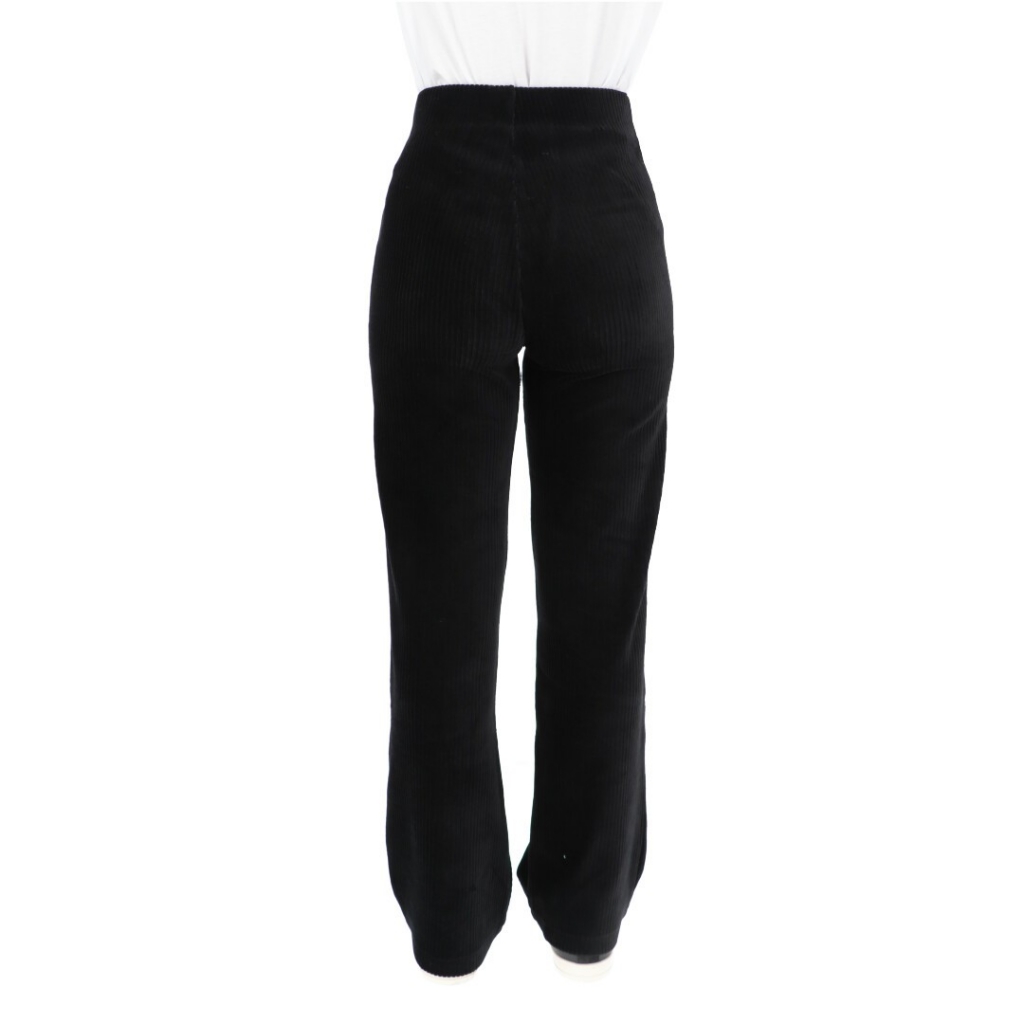 Pantalone Sun 68 Donna Wide LOng Pant Fleece 11 NERO