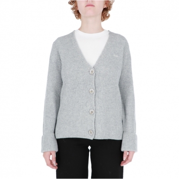 Maglia Sun 68 Donna Cardigan Macro 34 GRIGIO MEDIO