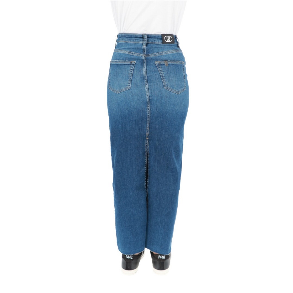 Jeans Liu Jo Jeans Donna Gonna Lunga Denim DENIM BLUE