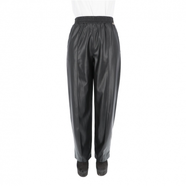 Pantalone Liu Jo Jeans Donna Jogger Spalmato NERO