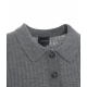 Polo in maglia merino Cardee grigio scuro