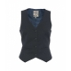 Cropped gilet Magia blu scuro