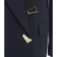 Blazer gessato Rapisardi blu scuro