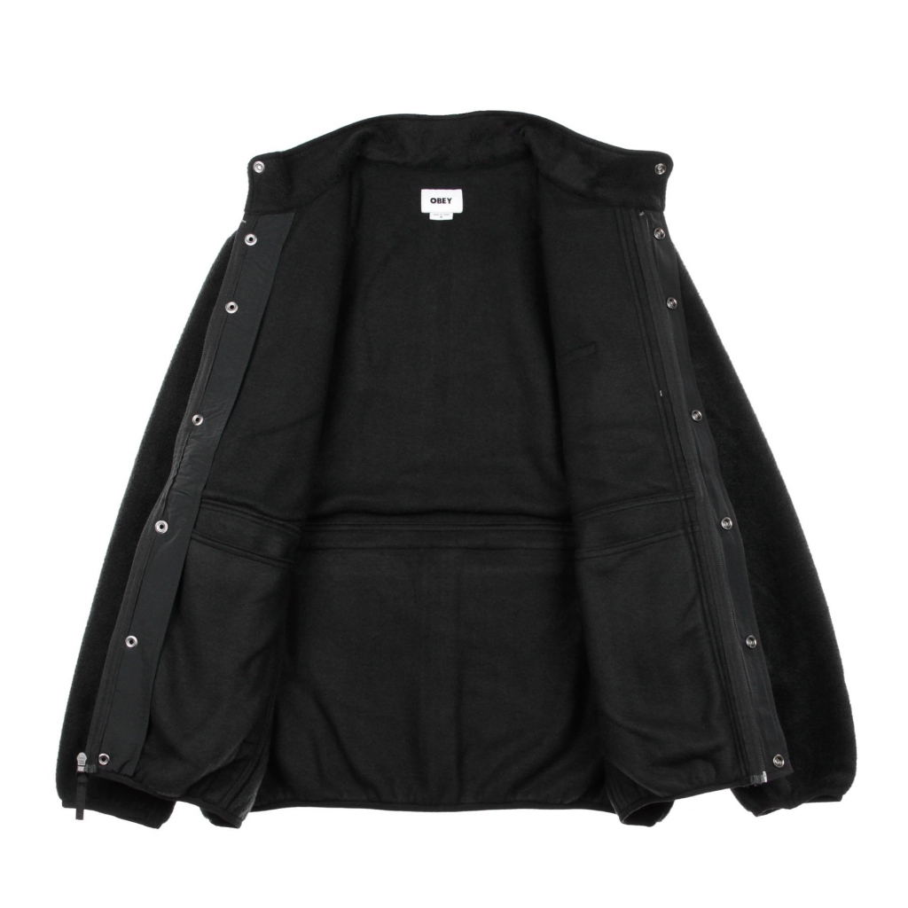 giubbotto pile uomo commando jacket BLACK