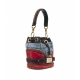 Eimertasche in Jeans-Optik Bunt