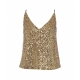 Top con paillettes oro