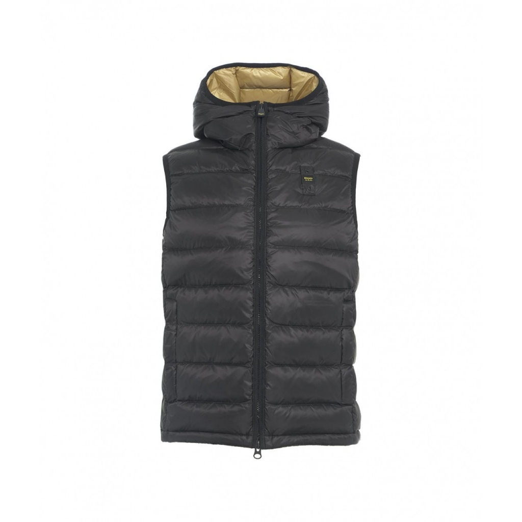 Gilet in piuma trapuntato nero