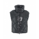 Gilet lucido in eco piuma nero