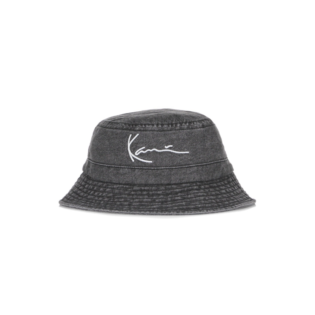 cappello da pescatore uomo signature washed bucket hat BLACK