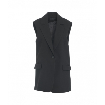 Gilet oversize nero