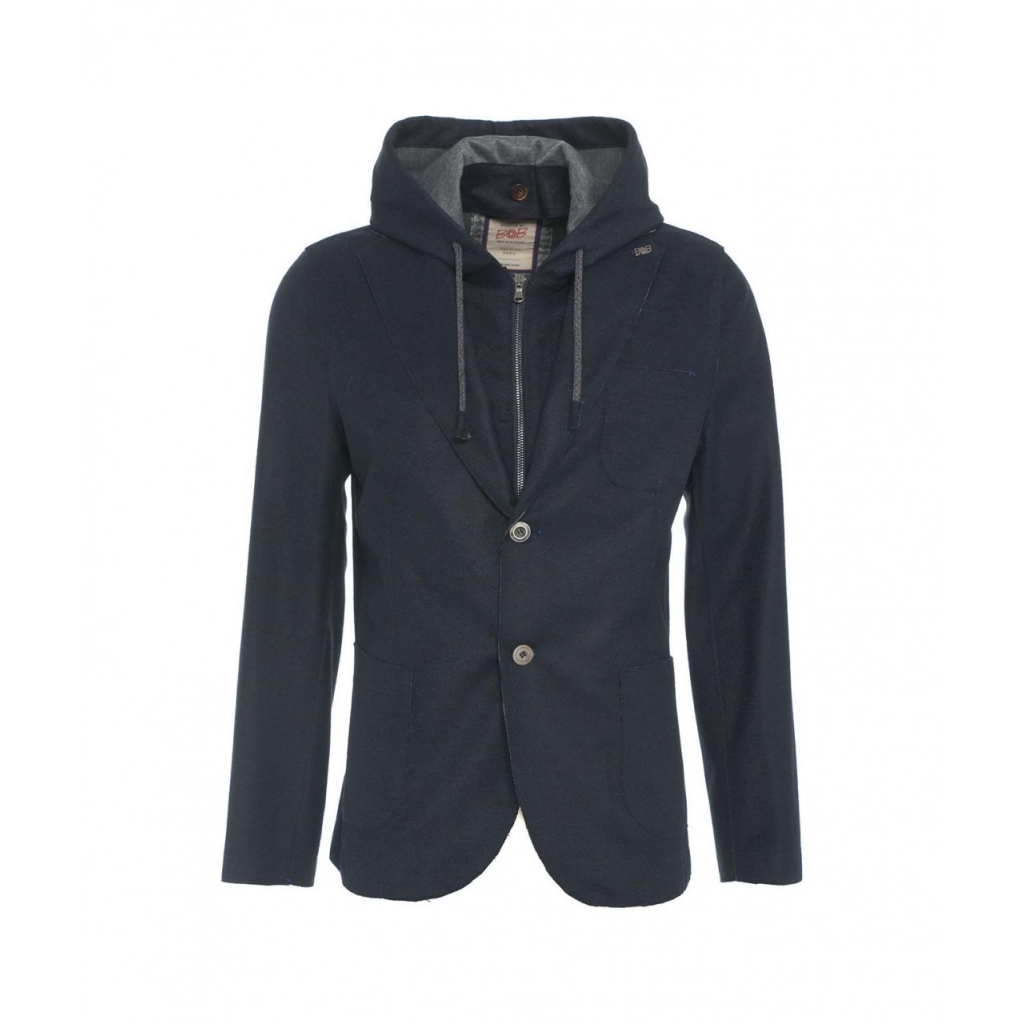 Giacca blazer con cappuccio Lewis blu scuro