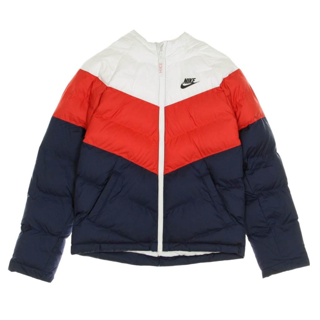 piumino ragazzo sportswear synthetic fill jacket WHITE/UNIVERSITY RED/MIDNIGHT NAVY/BLACK