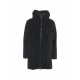 Cappotto midi teddy nero