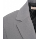 Blazer monopetto in twill grigio chiaro