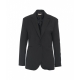 Blazer aus Twill mit Strass Schwarz