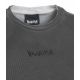 T-shirt a coste con logo grigio