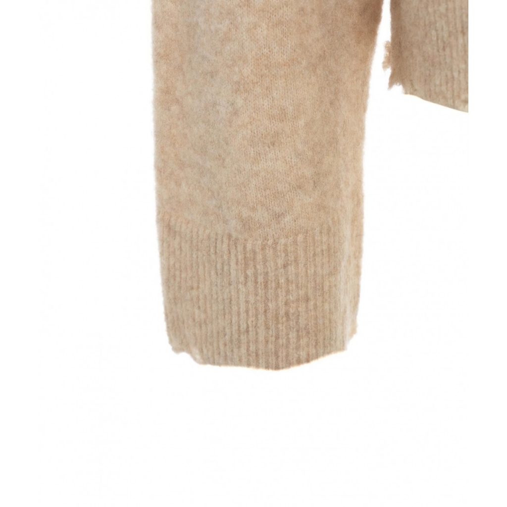 Maglia con gioielli beige