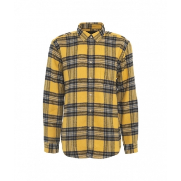 Camicia lumberjack Faru giallo