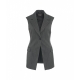 Gilet gessato grigio