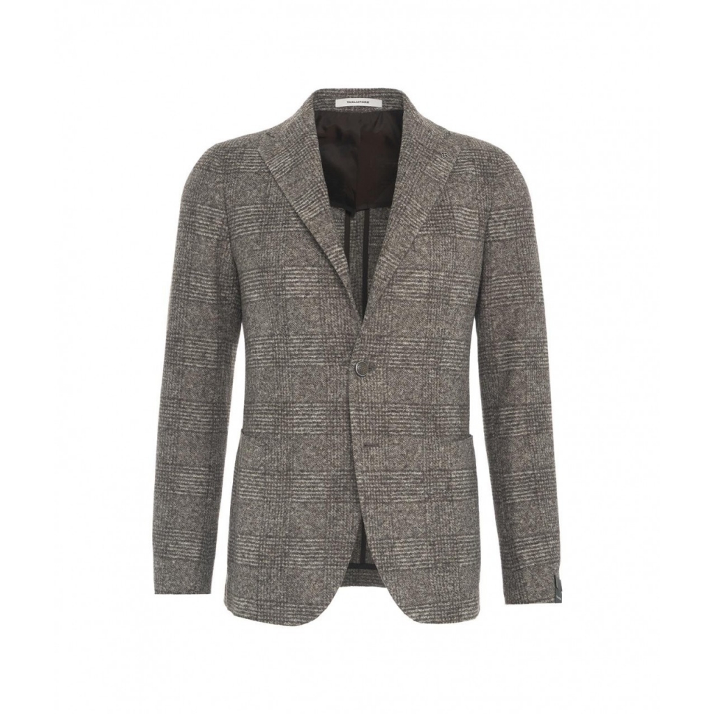 Blazer glencheck marrone