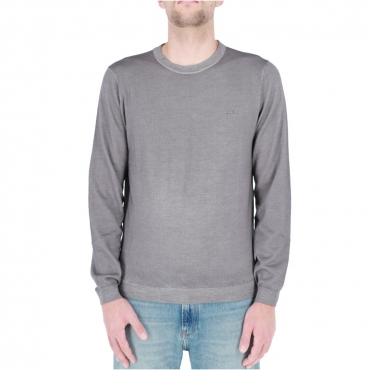 Maglia Sun 68 Uomo Round Vintage Plain 47 GRIGIO SCURO