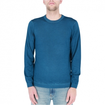 Maglia Sun 68 Uomo Round Vintage Plain 83 BLU PROFONDO