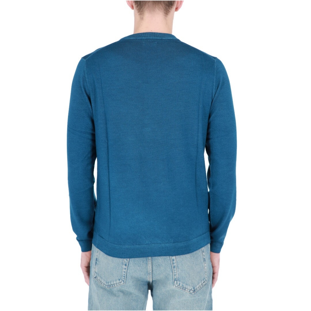 Maglia Sun 68 Uomo Round Vintage Plain 83 BLU PROFONDO