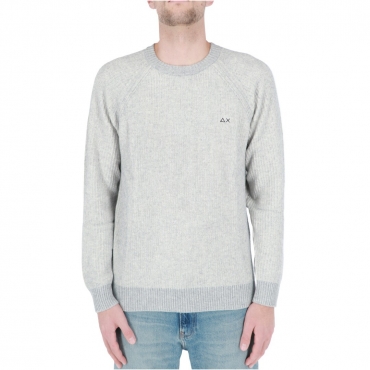 Maglia Sun 68 Uomo Round English Knit 34 GRIGIO MEDIO