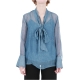 Camicia Liu Jo Jeans Donna Seta Viscosa COCCO BLUE