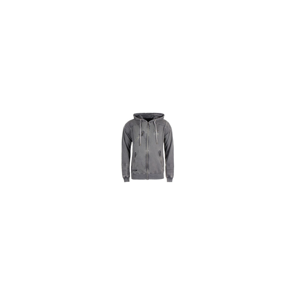 felpa cappuccio zip uomo cayler  sons sweatshirt hoodie zip moto acidwashedgrey unico