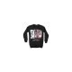 felpa girocollo uomo last kings sweatshirt crewneck lk tyga black/white/red unico