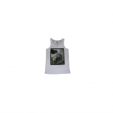 canotta uomo upper playground tank top banana white unico