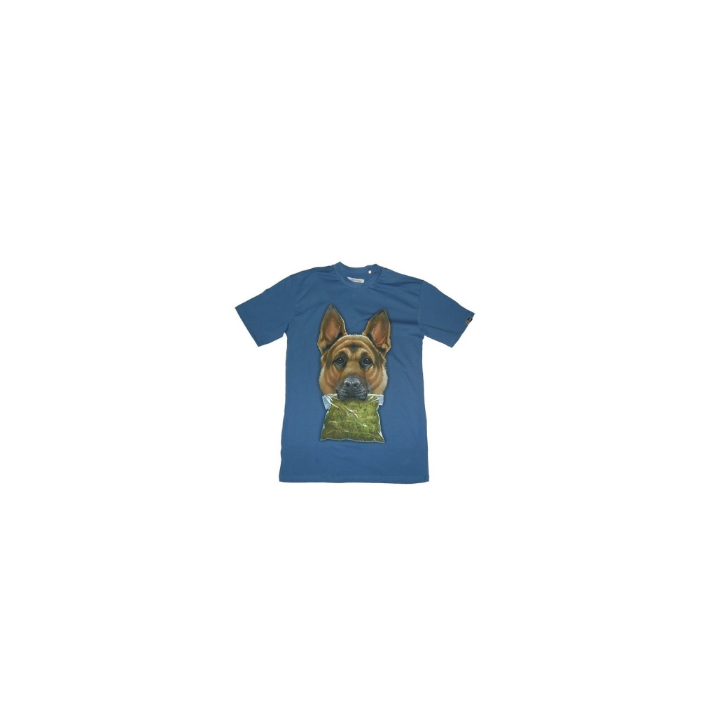 maglietta uomo upper playground t-shirt narco dog navy unico